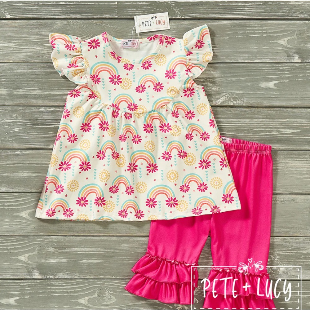 Pete+Lucy infant girls capri set